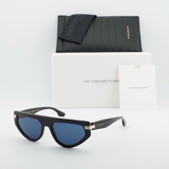 Victoria Beckham VB685S 415 Cat Eye Sunglasses – Midnight Blue